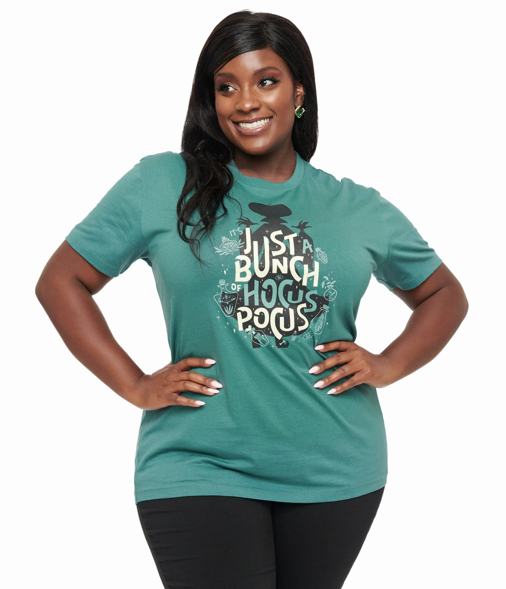 Disney Hocus Pocus Collection by Unique Vintage Green Just A Bunch of Hocus Pocus Unisex Graphic Tee sold by Unique Vintage product image thumbnail 3