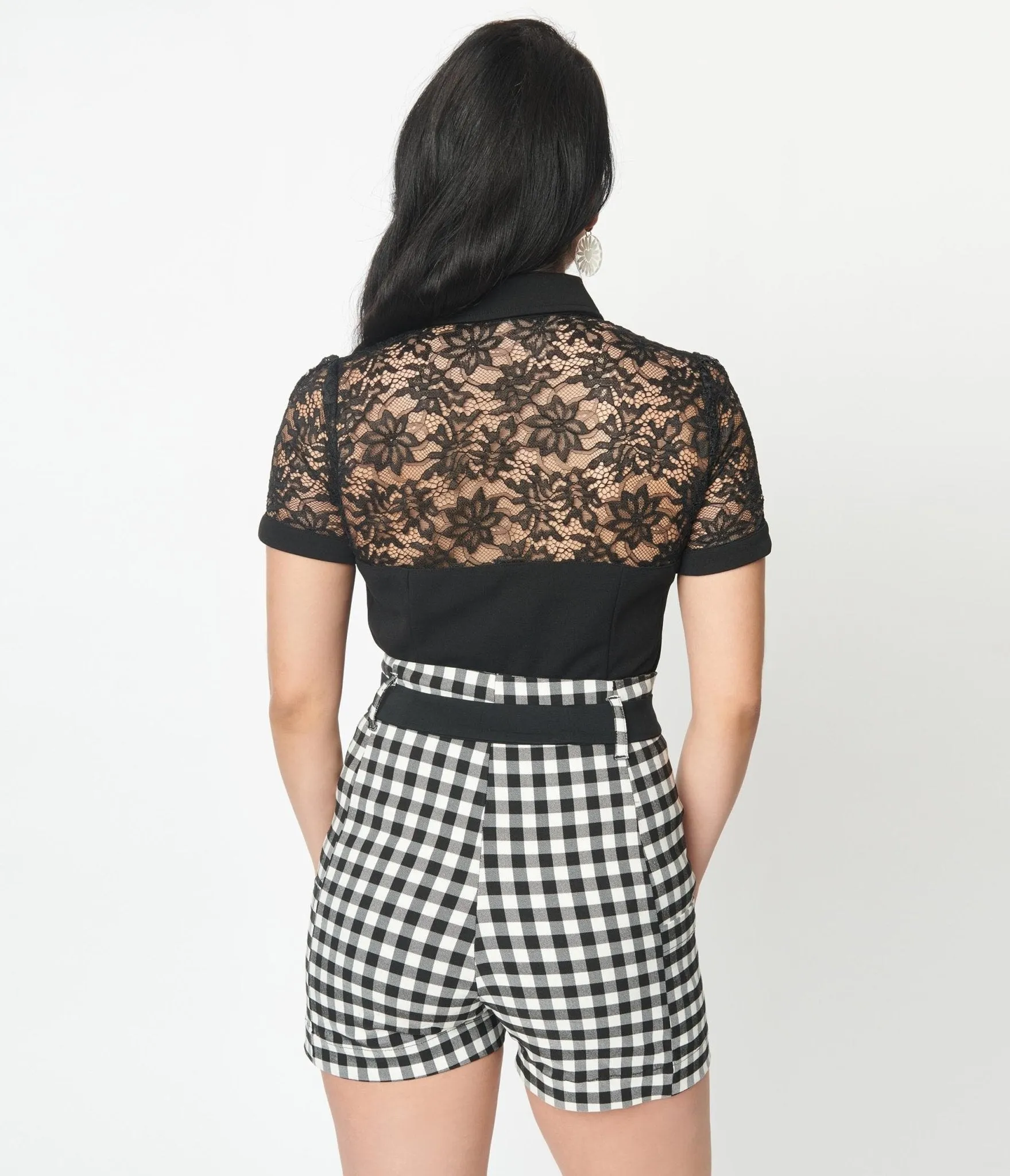 Unique Vintage Black Lace Addison Blouse sold by Unique Vintage product image thumbnail 3