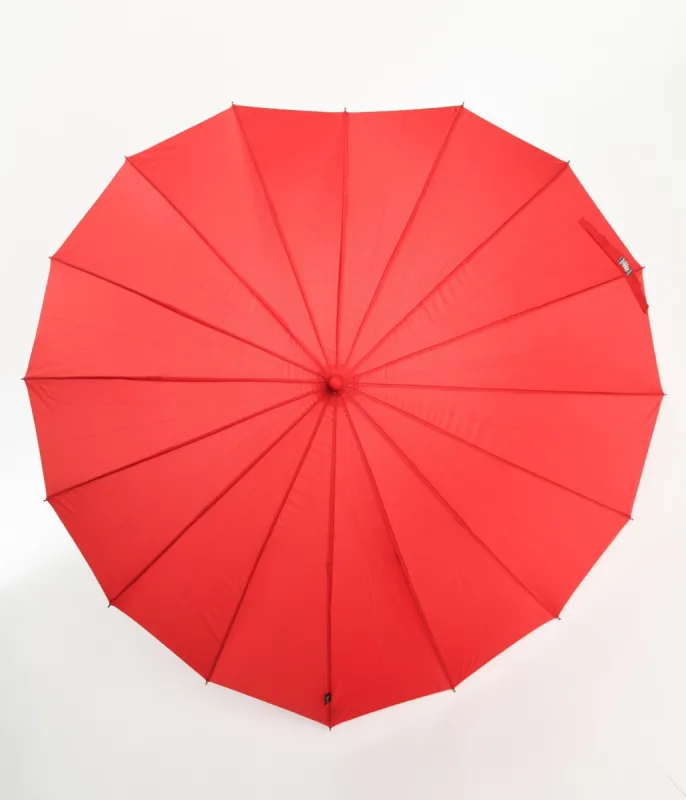 Red Heart Shaped Umbrella sold by Unique Vintage