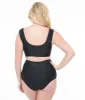 Black Two Piece Swim Set sold by Unique Vintage