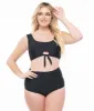 Black Two Piece Swim Set sold by Unique Vintage