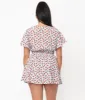 Unique Vintage Blue & Red Cherry Print Dottie Crop Top sold by Unique Vintage