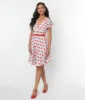 Unique Vintage Framed Hearts Print Swing Dress sold by Unique Vintage
