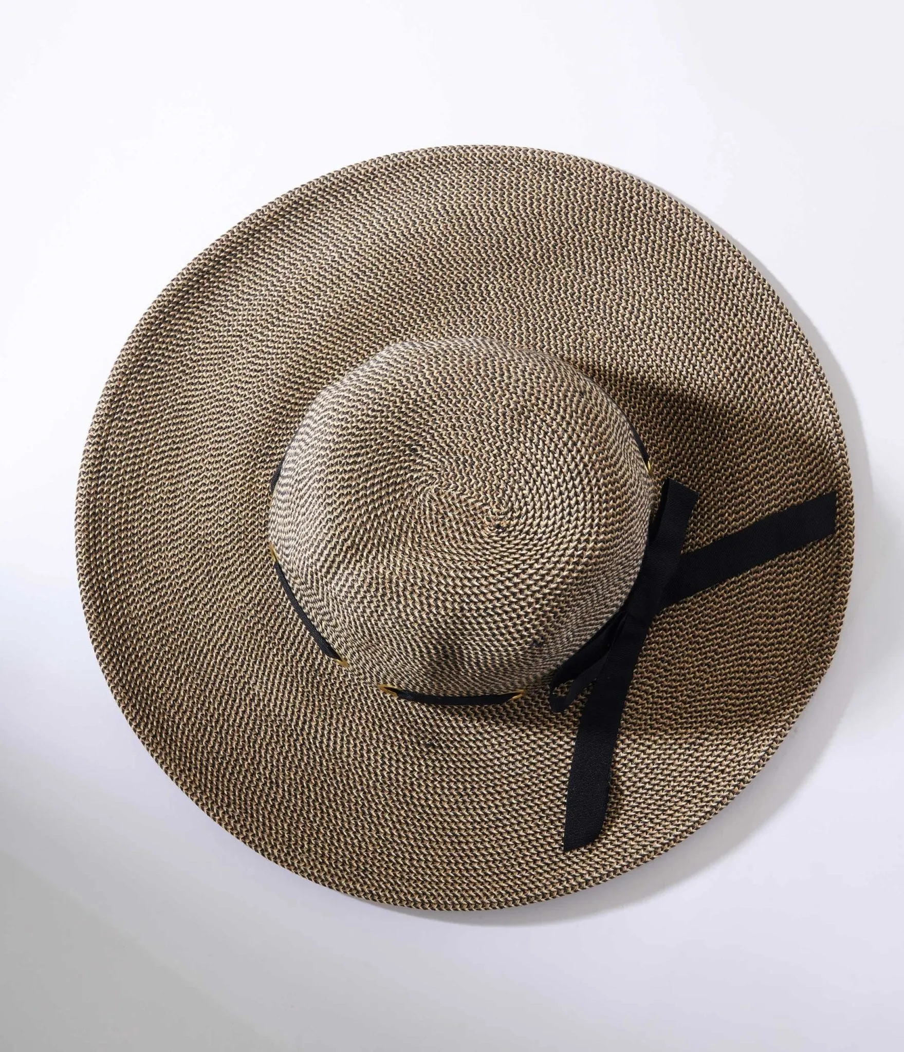 Tan & Black Ribbon Sun Hat sold by Unique Vintage product image thumbnail 5