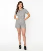Black & White Gingham Romper sold by Unique Vintage