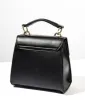Black Leatherette Mini Handbag sold by Unique Vintage