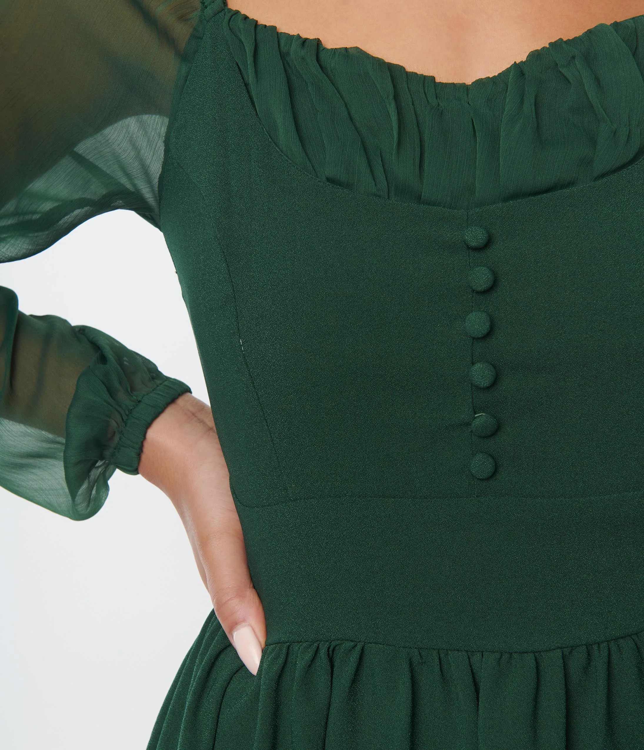 Green Dior Swing Dress sold by Unique Vintage product image thumbnail 2