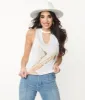 White Boots & Keyhole Graphic Tank sold by Unique Vintage