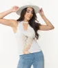 White Boots & Keyhole Graphic Tank sold by Unique Vintage