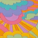 Unique Vintage Happy Groovy Rainbow Ruffle Swim Bottom sold by Unique Vintage product image thumbnail 4