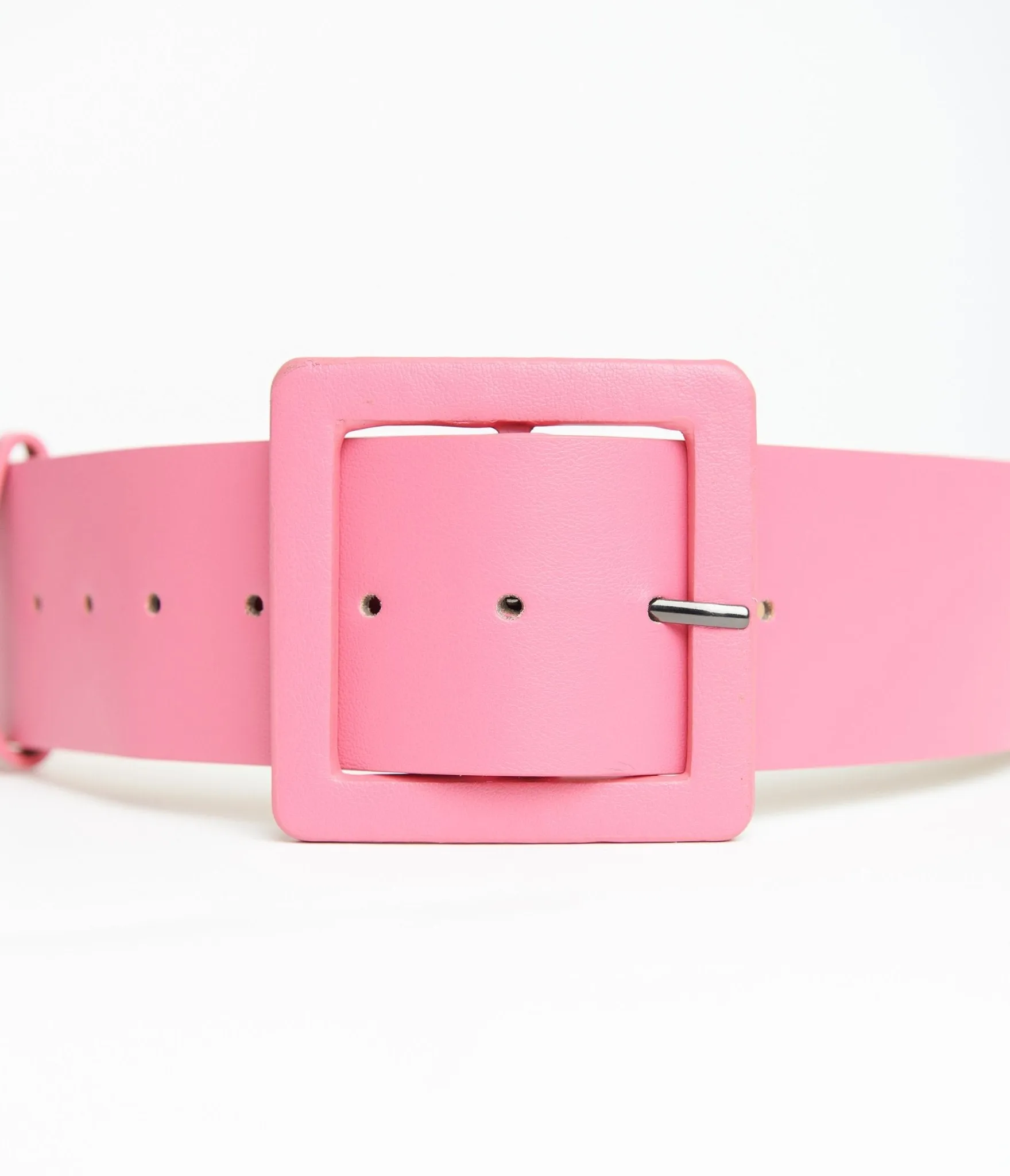 Fuchsia Leatherette Wide Belt sold by Unique Vintage product image thumbnail 2