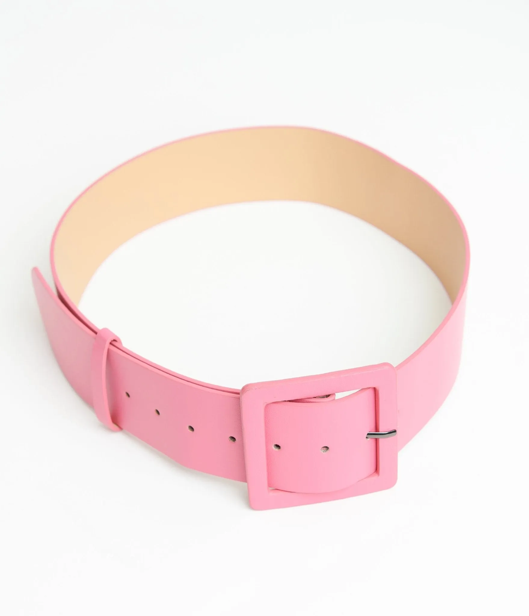 Fuchsia Leatherette Wide Belt sold by Unique Vintage product image thumbnail 3