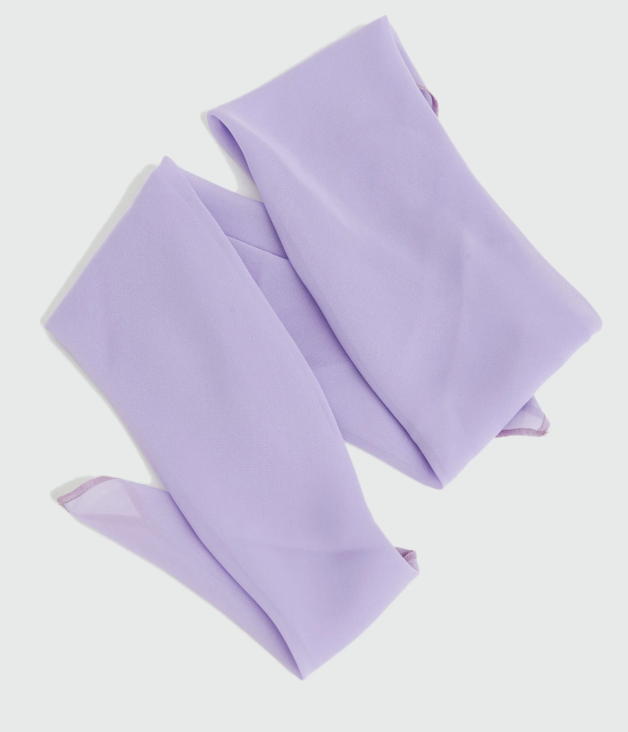 1950s Lavender Chiffon Hair Scarf sold by Unique Vintage product image thumbnail 3