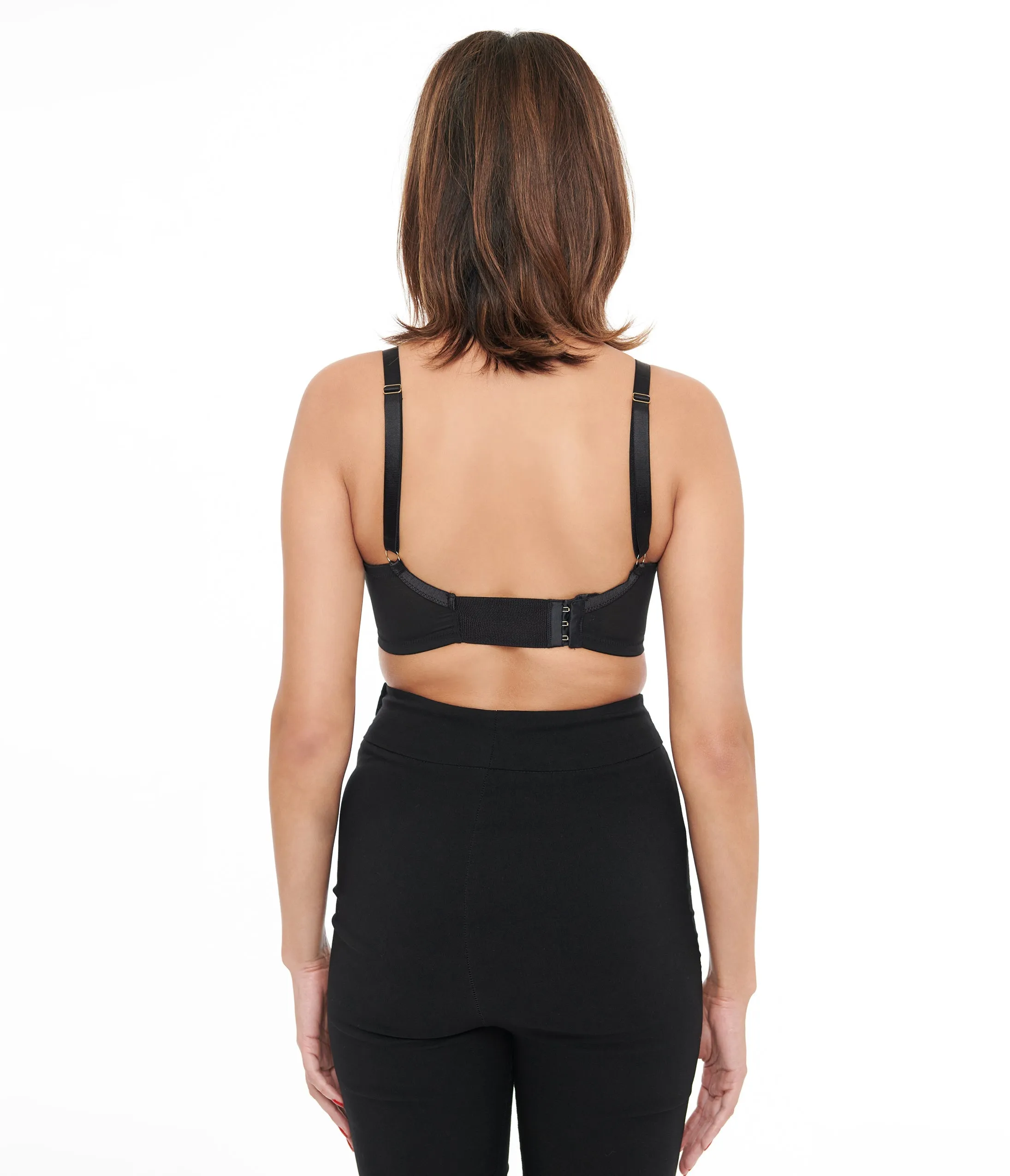 Bettie Page Black Spiral Stitch Bullet Bra sold by Unique Vintage product image thumbnail 2