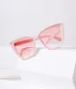 1970s Light Pink Square Cat Eye Oversized Sunglasses sold by Unique Vintage