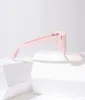 1970s Light Pink Square Cat Eye Oversized Sunglasses sold by Unique Vintage