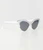 Unique Vintage White & Silver Half Rim Cat Eye Sunglasses sold by Unique Vintage