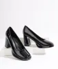 1930s Classic Black Patent Leatherette Pumps sold by Unique Vintage