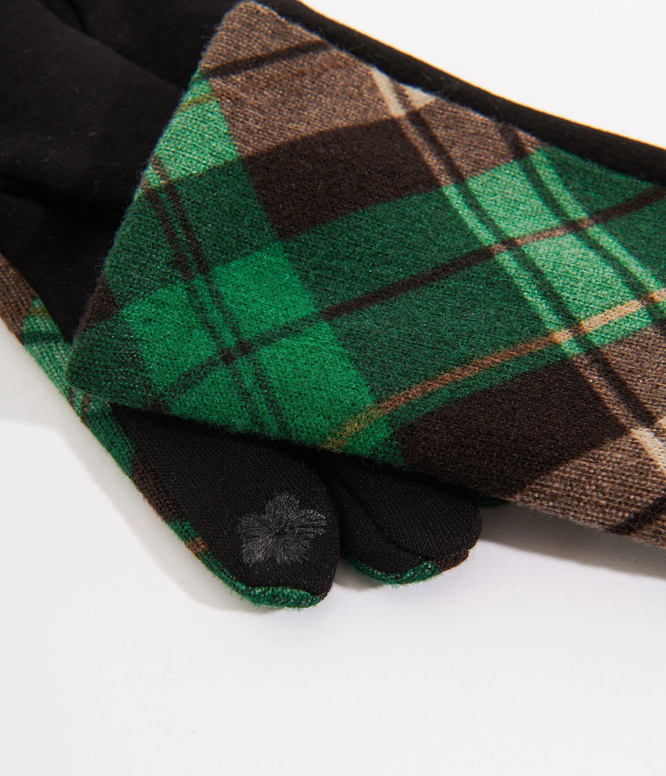 Green & Black Plaid Gloves sold by Unique Vintage product image thumbnail 2