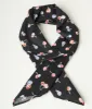 Unique Vintage Black & Multicolor Cherry Print Hair Scarf sold by Unique Vintage