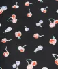 Unique Vintage Black & Multicolor Cherry Print Hair Scarf sold by Unique Vintage