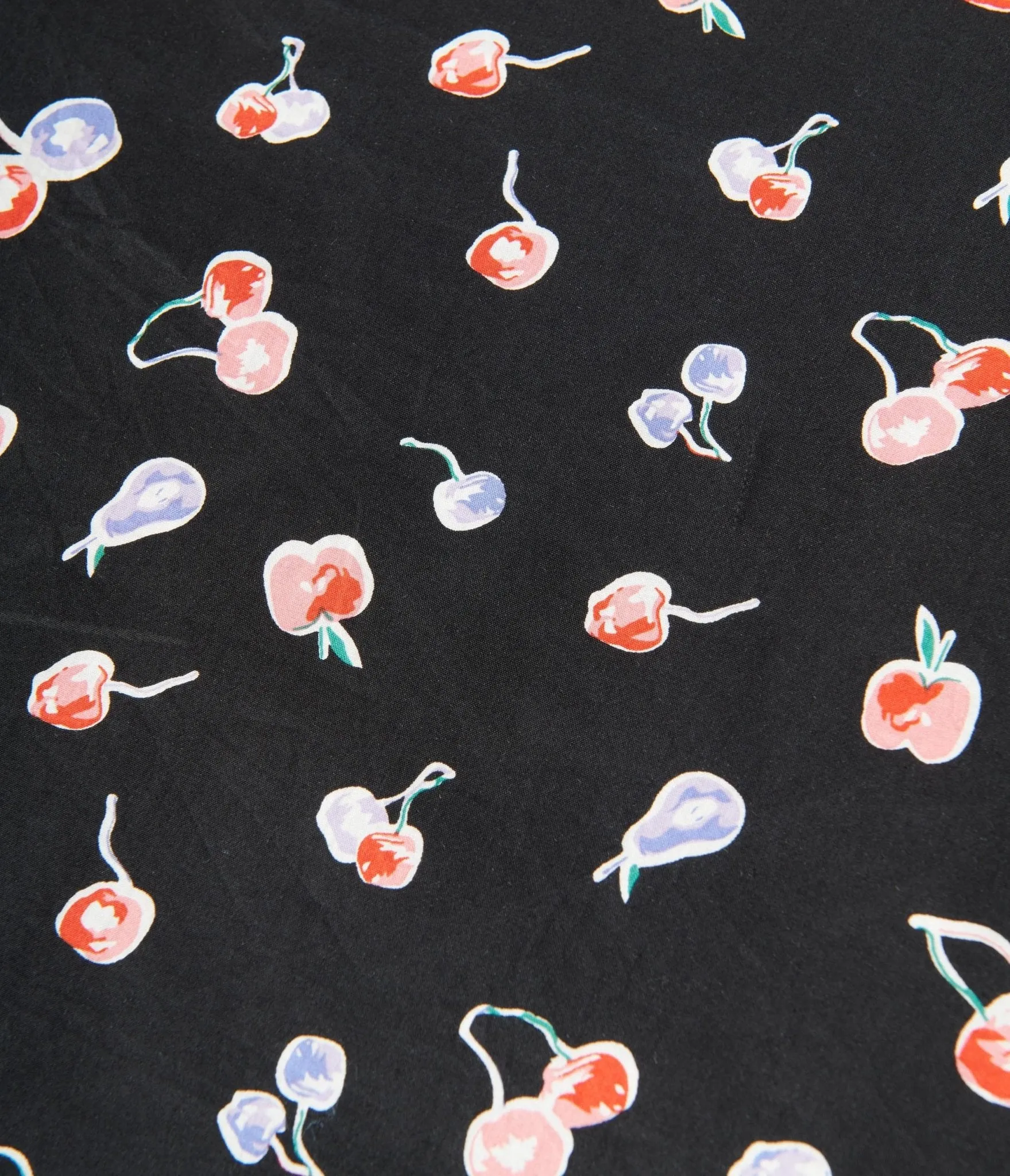 Unique Vintage Black & Multicolor Cherry Print Hair Scarf sold by Unique Vintage product image thumbnail 3