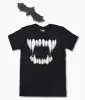 Black Viseral Horror Teeth Unisex Graphic Tee sold by Unique Vintage