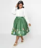 Unique Vintage Green Bird House Gellar Swing Skirt sold by Unique Vintage