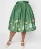 Unique Vintage Green Bird House Gellar Swing Skirt sold by Unique Vintage