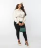 Unique Vintage Plus Size Black Pintuck High Waist Pants sold by Unique Vintage