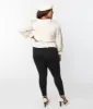Unique Vintage Plus Size Black Pintuck High Waist Pants sold by Unique Vintage