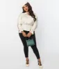 Unique Vintage Plus Size Black Pintuck High Waist Pants sold by Unique Vintage