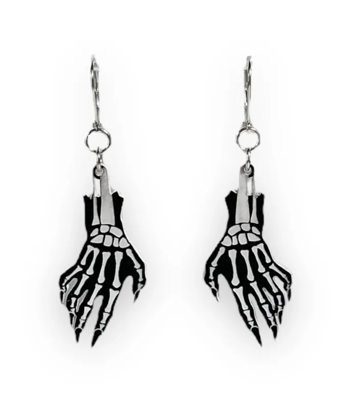 You Glow Ghoul Glow in the Dark Dangle Earrings sold by Unique Vintage
