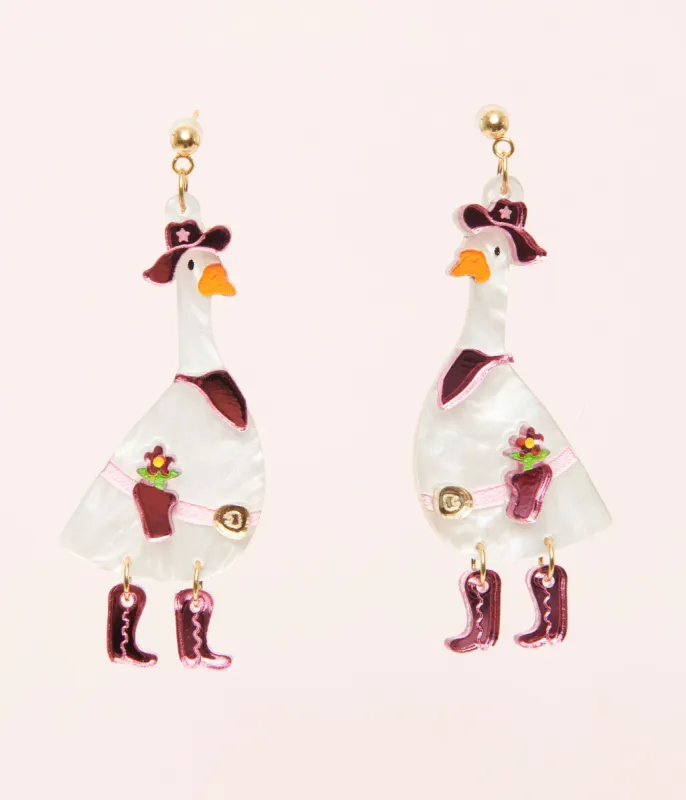 Dolly Goose Drop Earrings sold by Unique Vintage