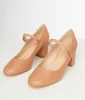 1950s Brown Leatherette Mary Jane Heels sold by Unique Vintage
