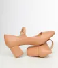 1950s Brown Leatherette Mary Jane Heels sold by Unique Vintage