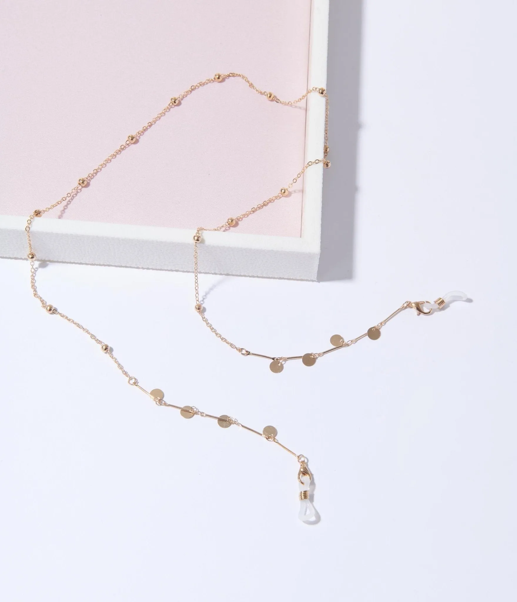 Gold Beaded Glasses Strap sold by Unique Vintage product image thumbnail 2