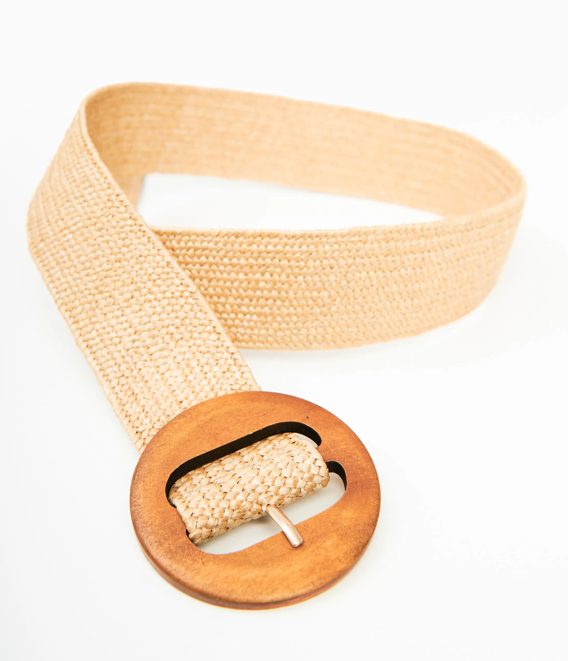 Tan Wood Buckle Belt sold by Unique Vintage product image thumbnail 2