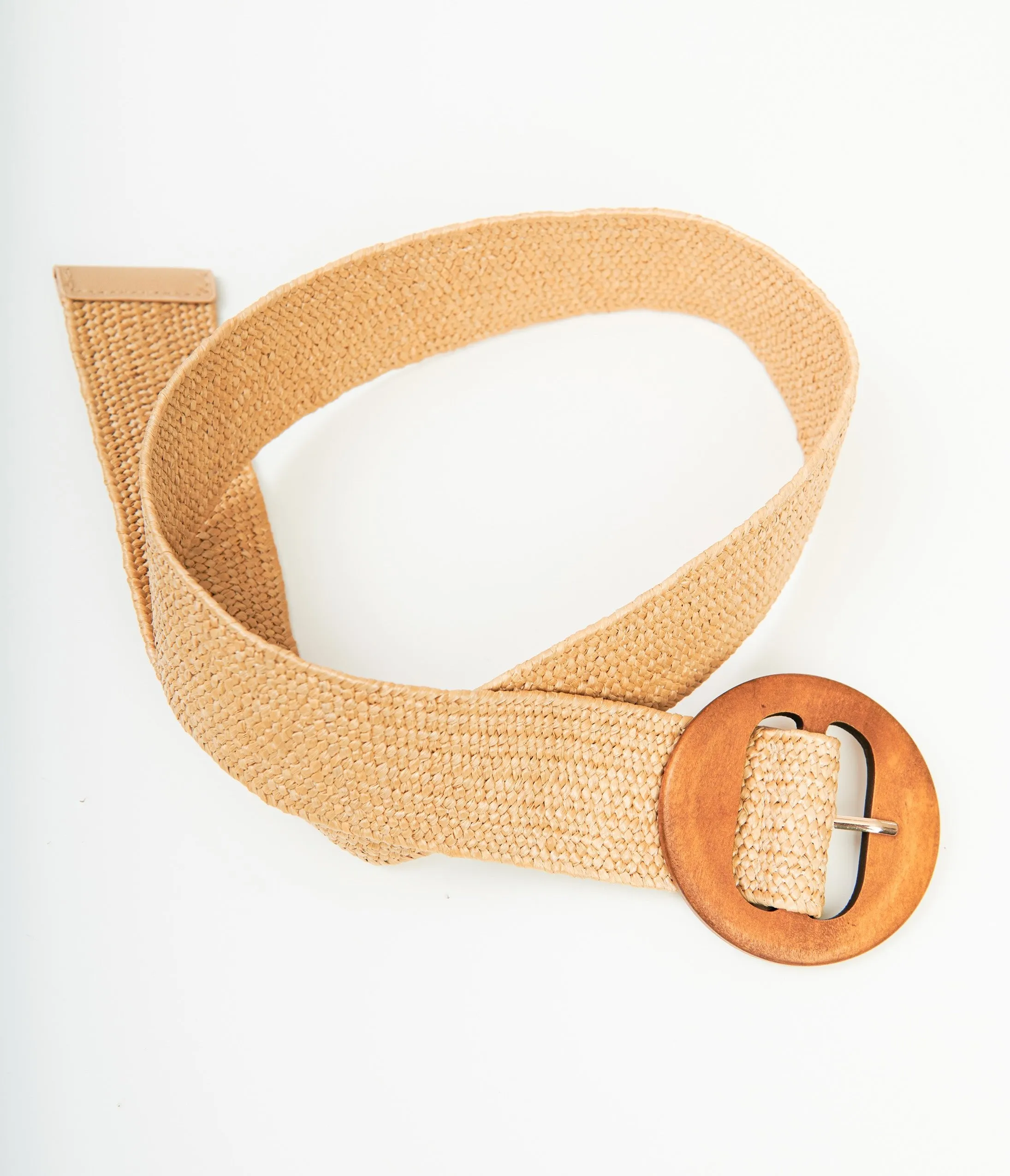 Tan Wood Buckle Belt sold by Unique Vintage product image thumbnail 3