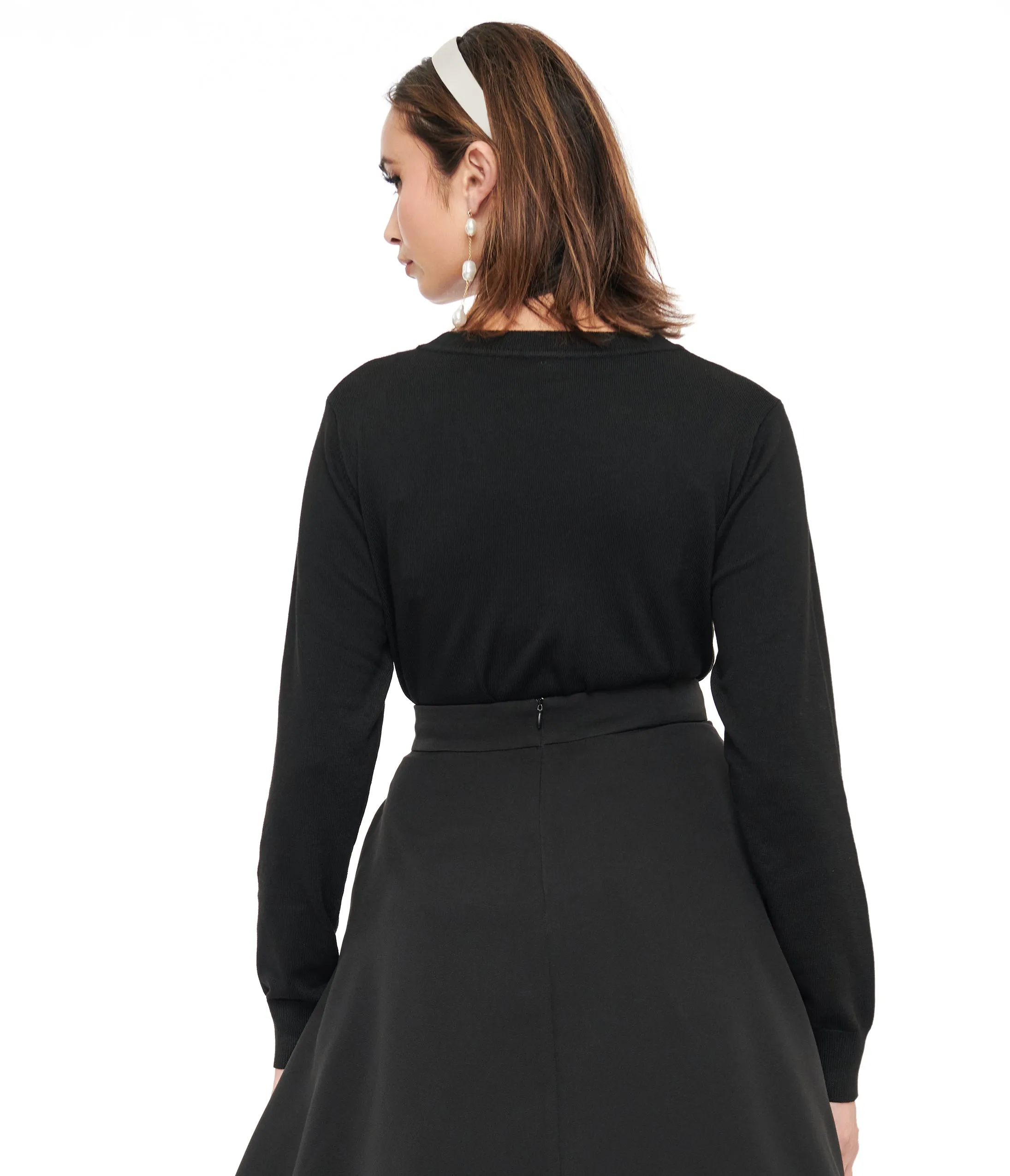 Black & White Snake Embroidered Cardigan sold by Unique Vintage product image thumbnail 2