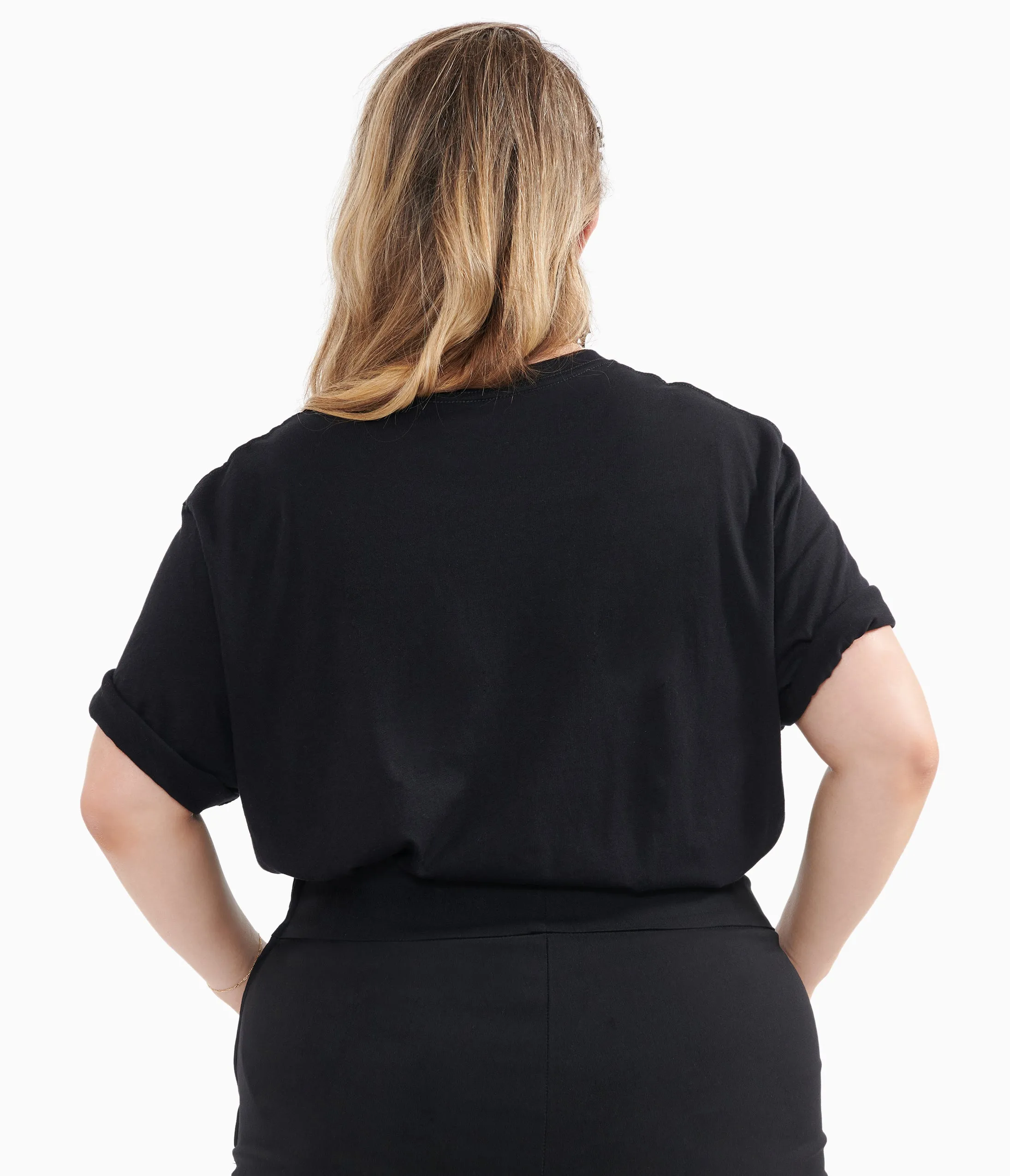 Black Spider Web Heart Fitted Tee sold by Unique Vintage product image thumbnail 2