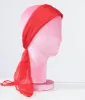 Unique Vintage 1950s Red Chiffon Hair Scarf sold by Unique Vintage