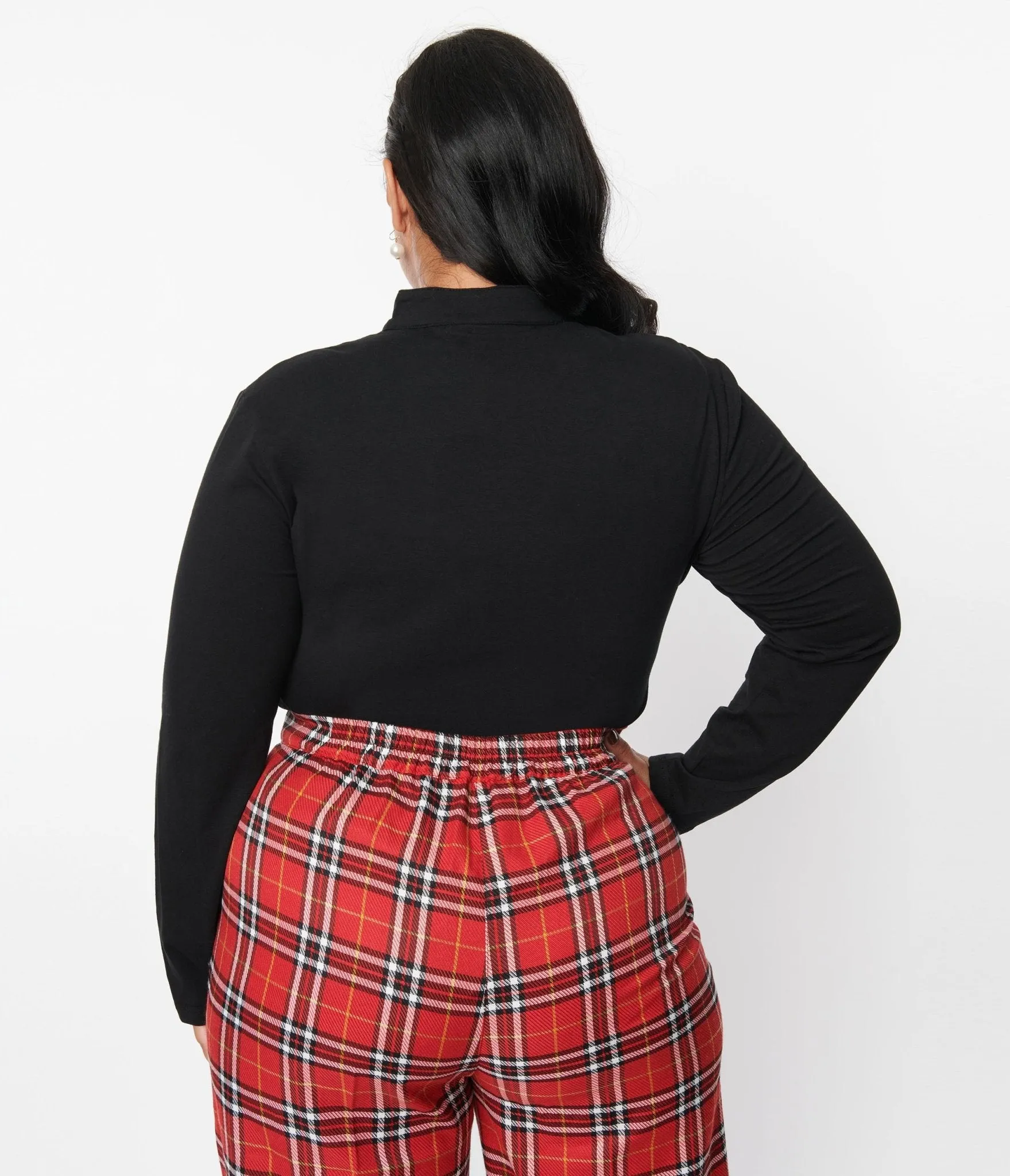 Black Tear Drop Keyhole Top sold by Unique Vintage product image thumbnail 2