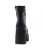 Chelsea Crew 1970s Black Leather Platform Vanson Boots sold by Unique Vintage