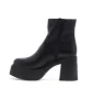 Chelsea Crew 1970s Black Leather Platform Vanson Boots sold by Unique Vintage