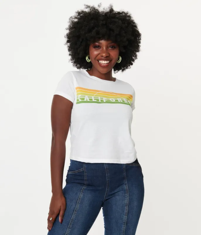 Unique Vintage California Graphic Crop Tee sold by Unique Vintage