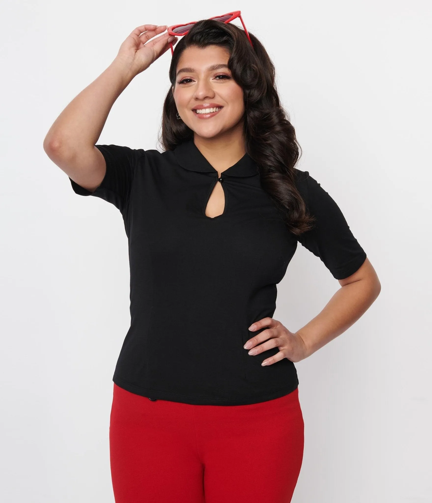 Black Keynote Top sold by Unique Vintage product image thumbnail 5