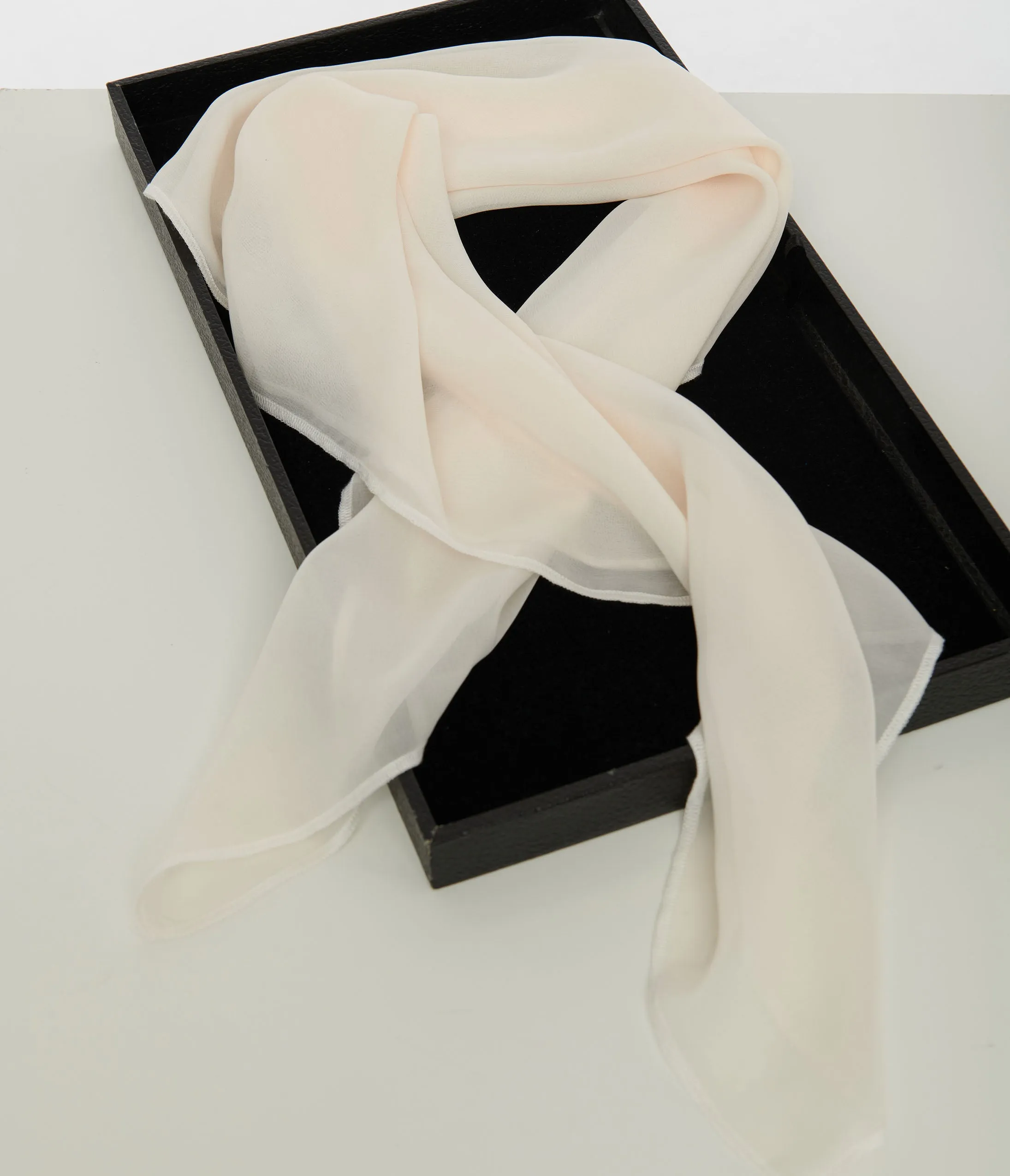 Unique Vintage 1950s Off White Hair Scarf sold by Unique Vintage product image thumbnail 2