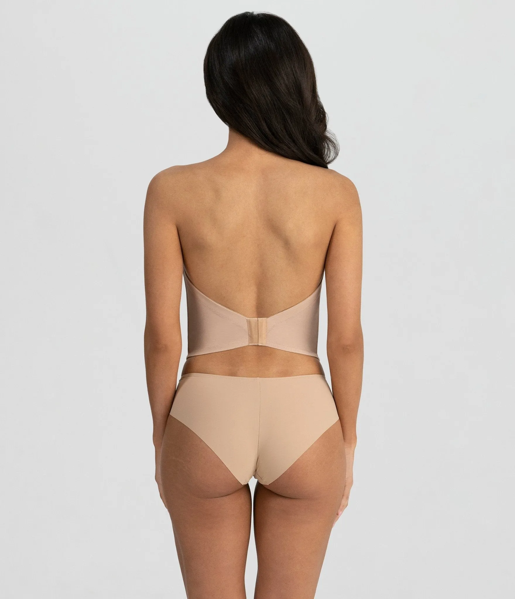 Mocha Backless Strapless Brie Bridal Bra sold by Unique Vintage product image thumbnail 3