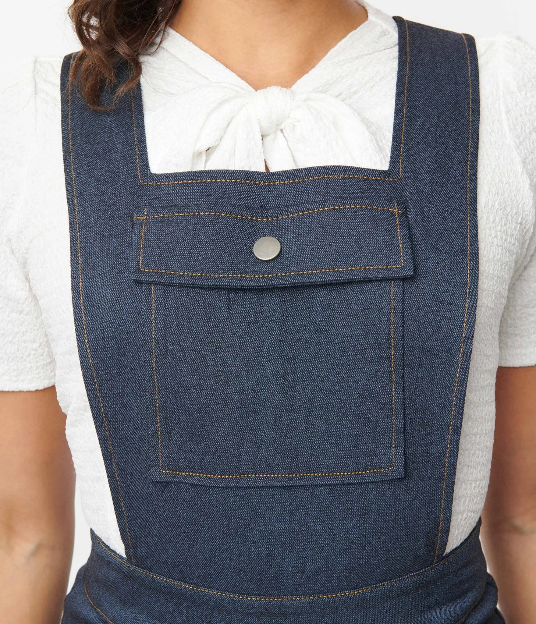 Unique Vintage Dark Denim Overalls sold by Unique Vintage product image thumbnail 3